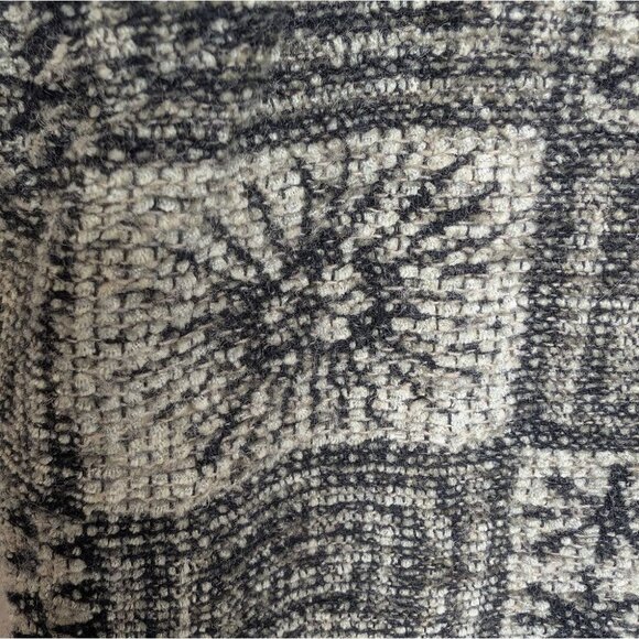 Vintage Eric Alexandre Black and Cream Knit Patterned Vest Size 40 Large Womens - Picture 9 of 11